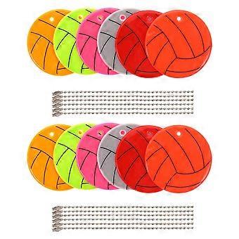 Reflecterende volleybalhanger voor fietsveiligheid met 36 PVC-elementen