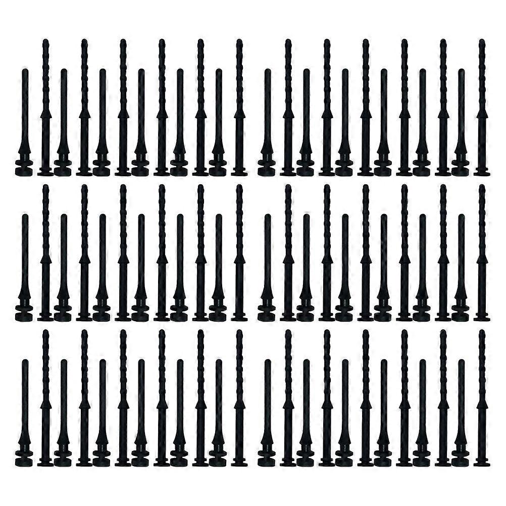 Black Rubber Fan Mount Screw for Computer Case Shockproof Vibration Reduction 100Pcs
