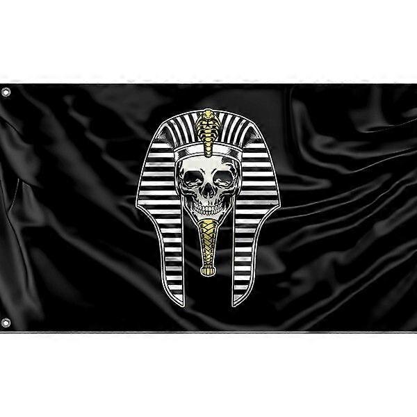 Egyptian Pharaoh Skull Flag A0268