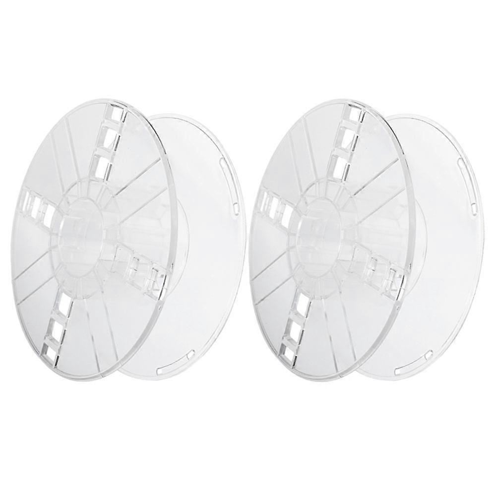 Replacement 3D Printer Spool Plastic Hollow Bobbin 2Pcs for Smooth Printing