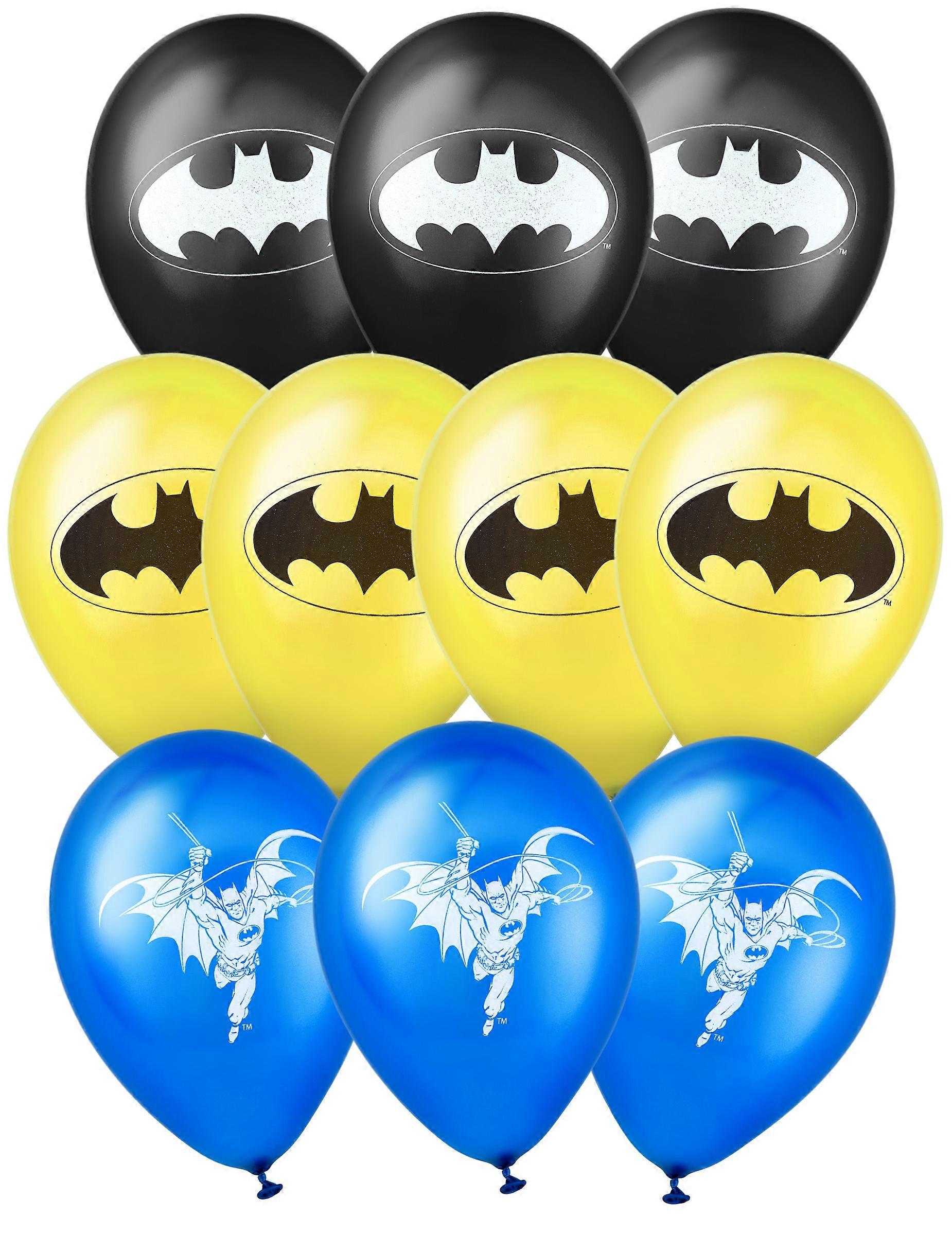 10 Batman latex balloons 25x32cm
