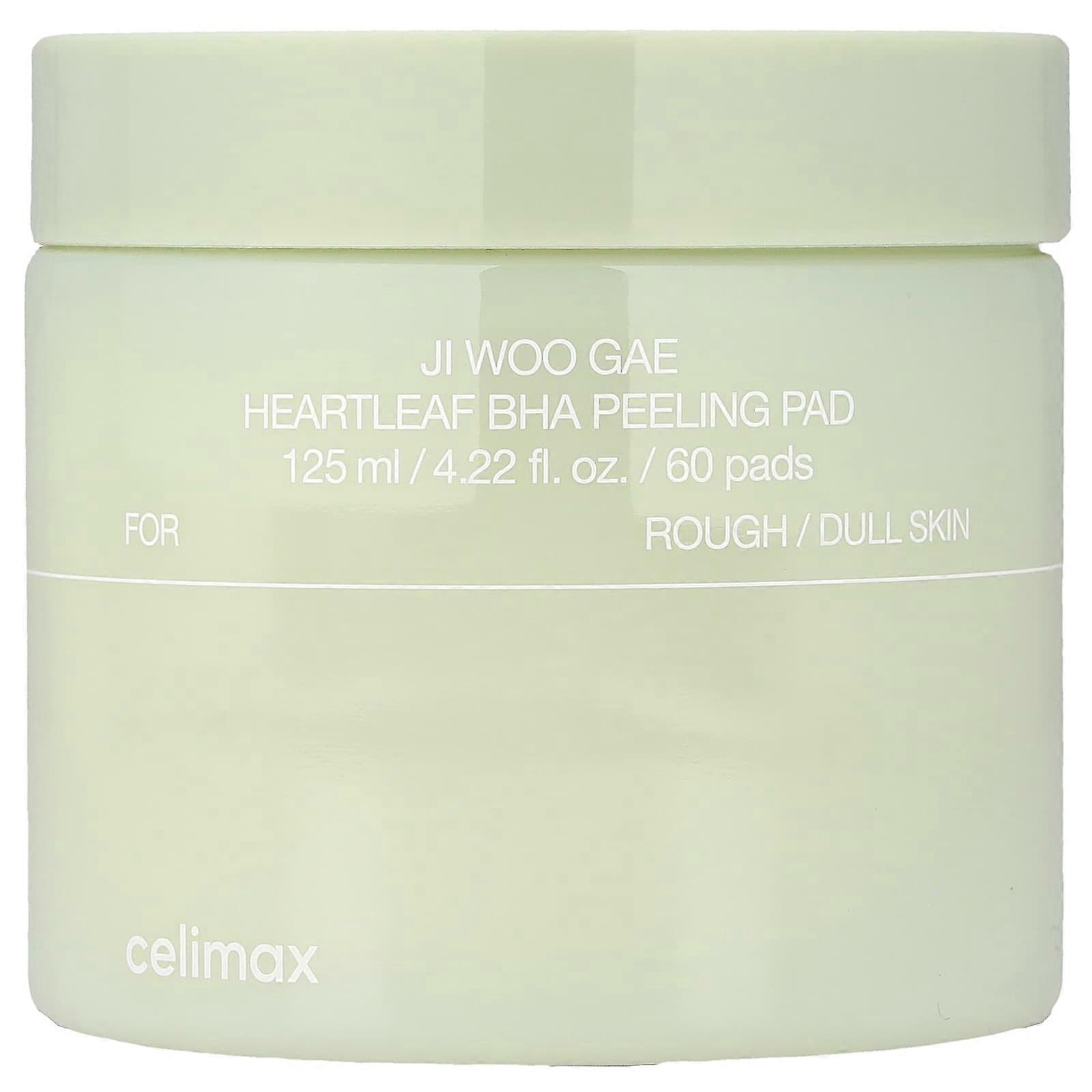 Celimax, Ji Woo GAE Heartleaf BHA Peeling Pad, 60 discos, 125 ml (4.22 fl oz)