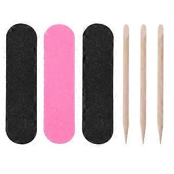 Wooden Cuticle Sticks Set Nail Art Pedicure Tools for Nail 200Pcs Pack