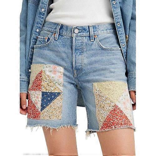 Levis Womens/Ladies 501 90s Patchwork Shorts