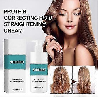 Protein Correcting Silk Gloss Hair Straightening Cream, Unique Smoothing Nourishing Treatment