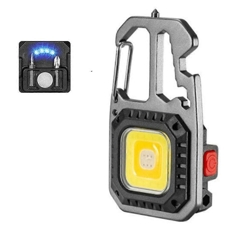 Mini Led Flashlight Portable Work Light Pocket Keychains Torch Usb Rechargeable