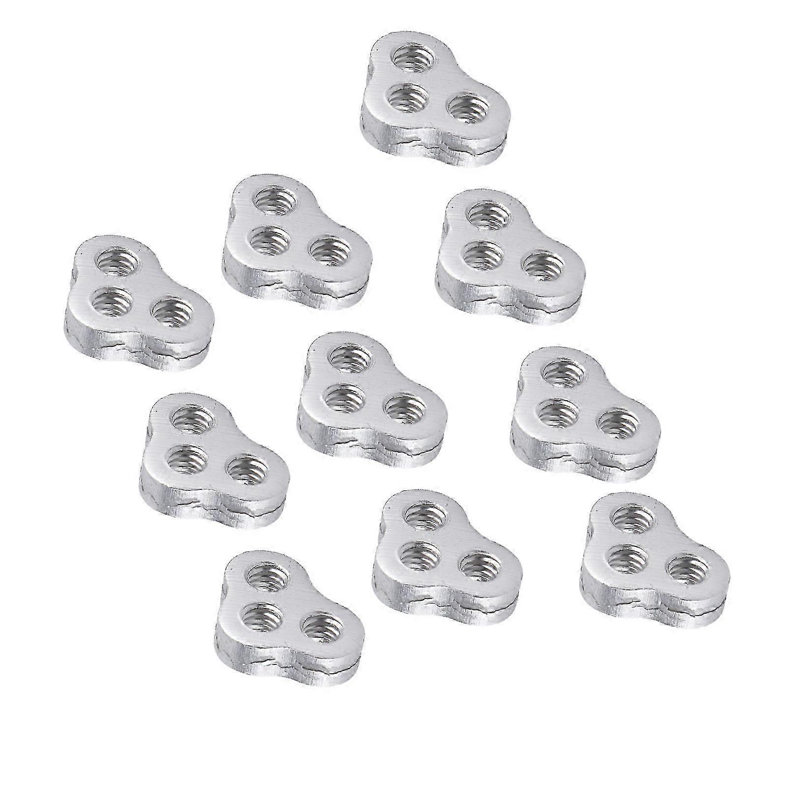 Offset Brackets 10 Pcs Aluminum Alloy 3 Hole Stabilizer for Specific Robot Installation