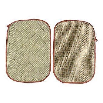 2 Stück Kaninchengrasmatte, gewebte Bettmatte, Kissen, Kühlmatte für Kaninchen, kompatibel mit Kleintieren