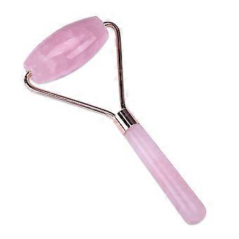 Rosa Jade-Roller für glatte Haut und Faltenreduzierung, Gesichtsmassagegerät, 1 Stück