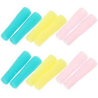 12Pcs Silicone Trimmer Handle Protection Covers for Cuticle Use