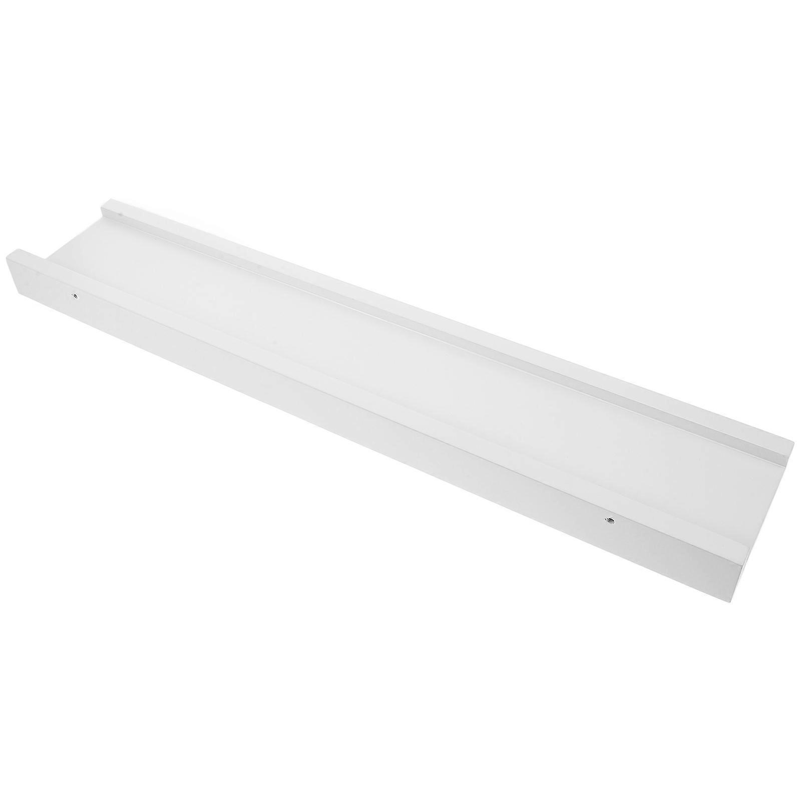 Solid Wood Floating Shelf for Wall Mounted Holder White