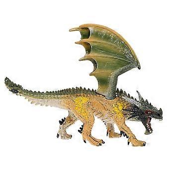 Mythologisches Drachenmodell, massive, statische Figur, kompatibel mit Dekorationen aus grünem Harz