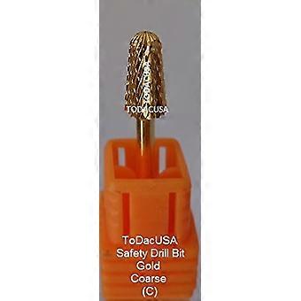 Carbide Nail Drill Bit 3/32 Safety Gold Tungsten for Precision Cutting and LongLasting Use