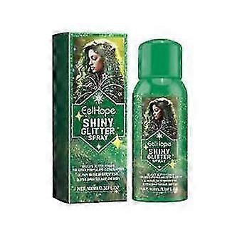 Spray de Glitter Cintilante para Cabelo & Corpo Brilho Vibrante, Nutritivo para a Pele, Perfeito para Festas & Festivais