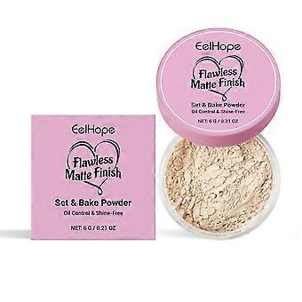 Natural Light Setting Powder - Oil Control, Matte Finish, Breathable & Non-Greasy Makeup Powder for Long-Lasting Shine-Free, Hydrated Skin