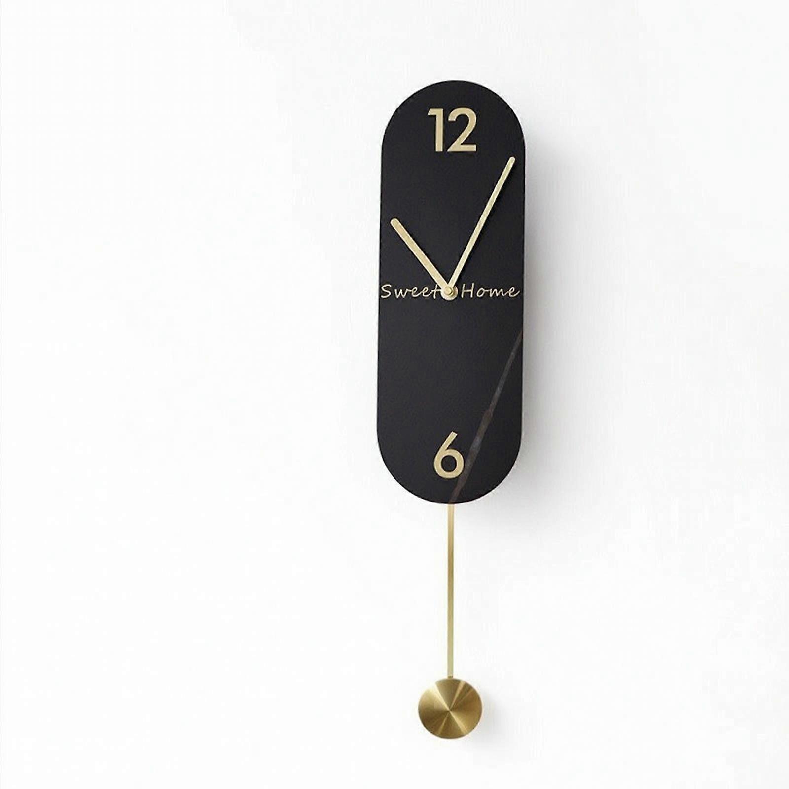 Modern Pendulum Wall Clock Silent Decorative Wall Clock with Pendulum Non