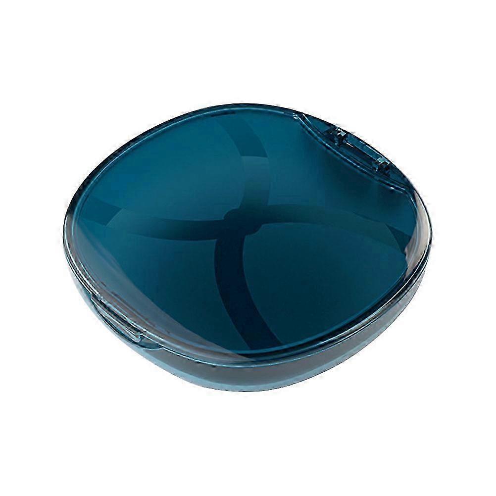 Denture Storage Case Blue Plastic Box for Storage Use 2Pcs