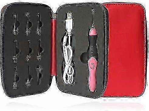 Craft Enthusiast Projects: Rechargeable Lighted Crochet Hook Set with 9 Interchangeable Sizes
