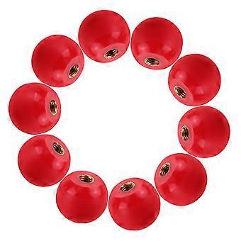Milling Machine Handle Red Round Replacement Handle 10Pcs Pack