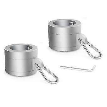 1 Pair Aluminum Alloy Flag Pole Rings 1In, 360 Degree Rotating Flag Mounting Rings for 0.75-1.02 Inch Diameter Flagpole