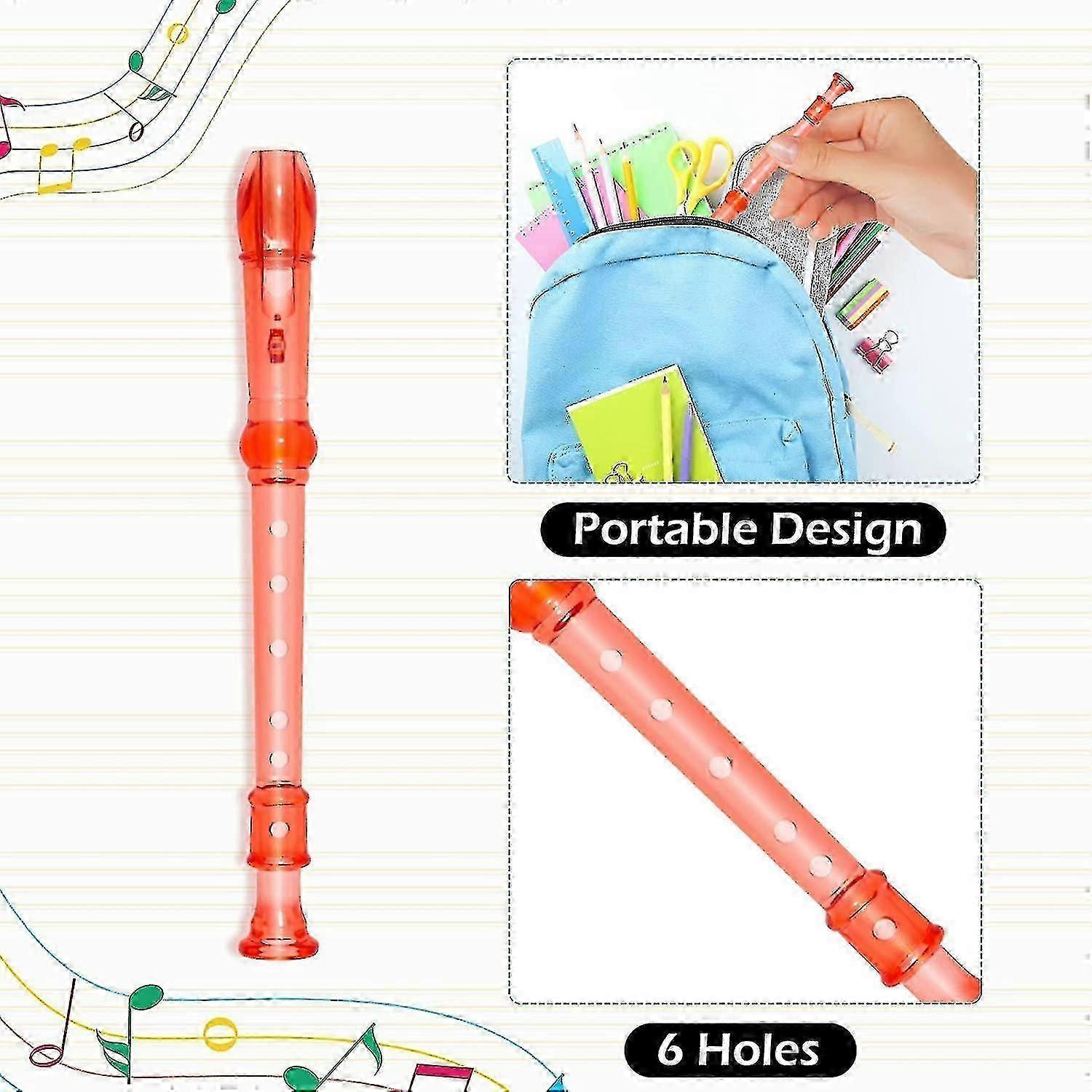 6-Pc Ergonomic Soprano Recorder Set