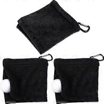 Compact 5.5 Inch Dual-Use Golf Towel