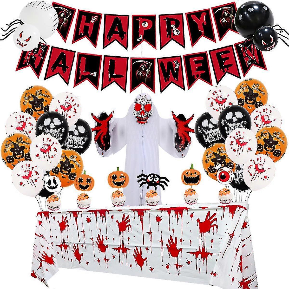 Scarlet Ghost Honeycomb Party Set
