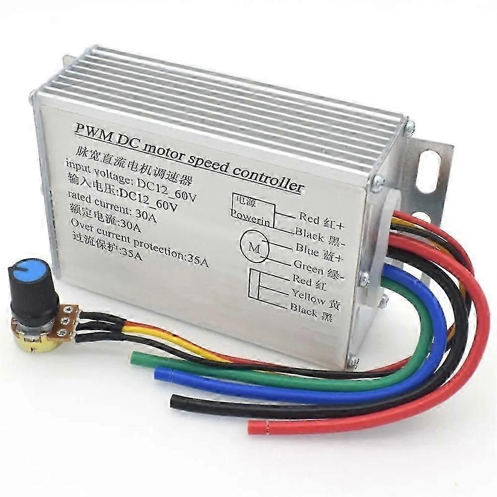 Stepless Modulator Module PWM DC 10V-60V 1500w Brush Motor Speed Controller