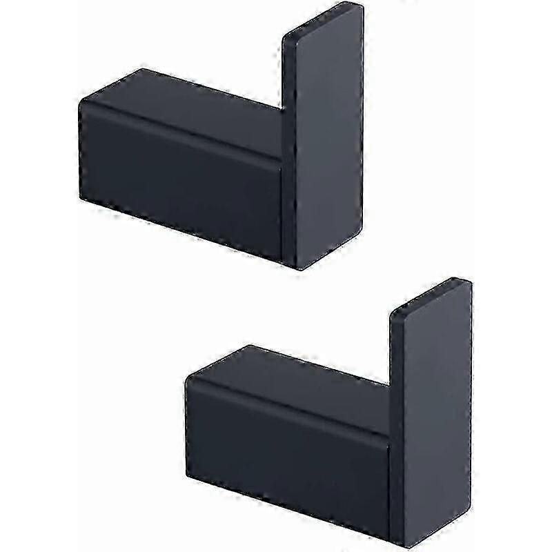 SUS304 Matte Black Square Towel Hooks