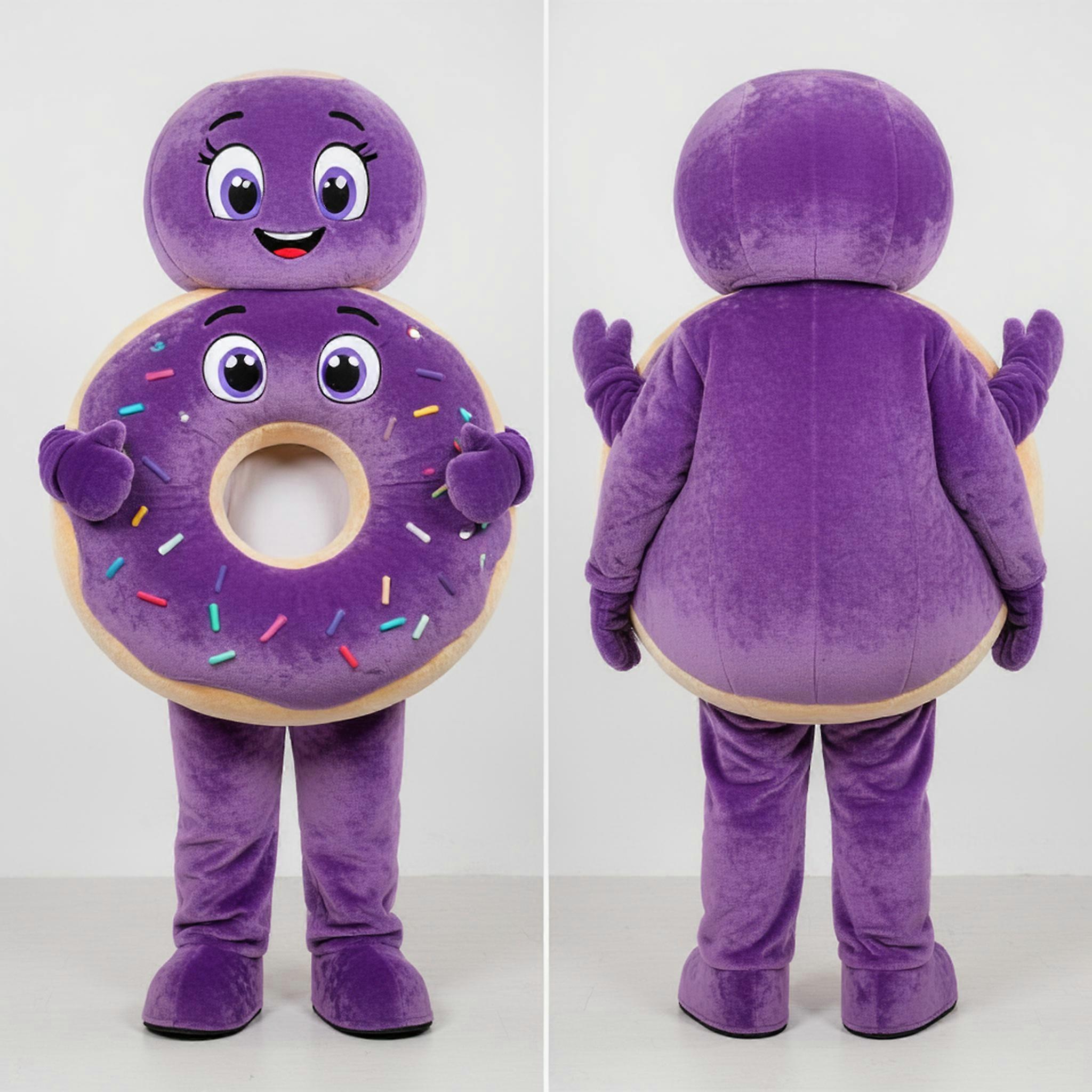 MASTICOT Purple Round Bagels Mascot