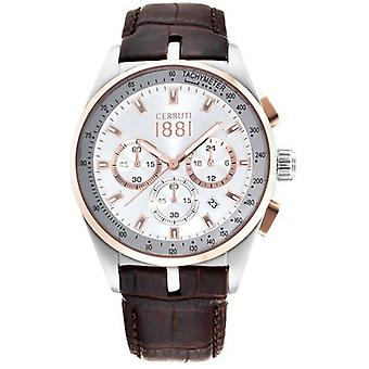 Cerruti antike Uhr für Analog Man Quarz mit Edelstahl Armband CRA089Y213G