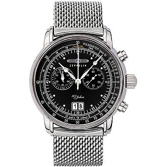 Zeppelin 100 years Swiss Quartz Analog Man Watch with 7690M-2 Stainless Steel Bracelet