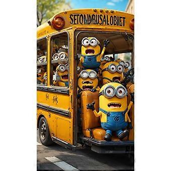 Minions School Bus Adventure jigsaw puzzle game for adults and kids SX-413