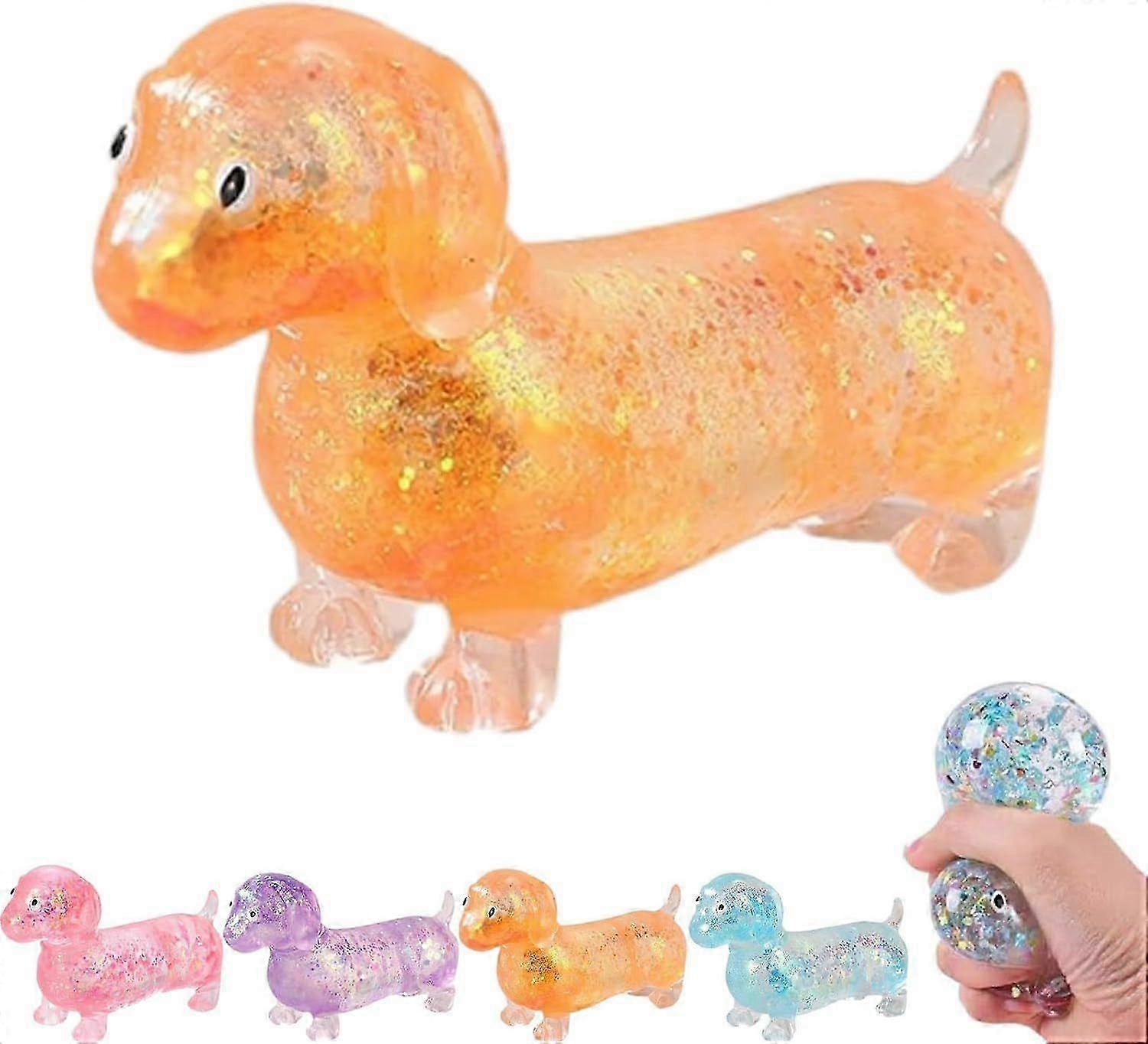 Iridescent Sausage Dog Squishball