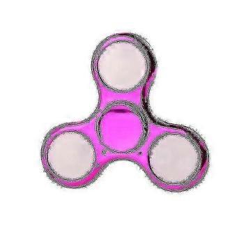 Legierung Metall Fingerspitze Galvanik Leuchtendes Spinning Top Dekompression Spielzeuglila
