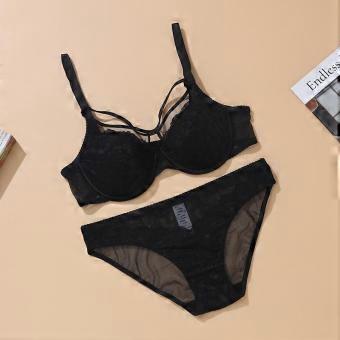 French Sexy Thin Pure‑Desire Lace Bra,Lifting Minimizer Soft Underwire Brassiere for Large Bust Women