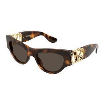 Valentino VG0053S 003 Full Rim Tortoise Women Cat Eye Sunglasses UV3 Original