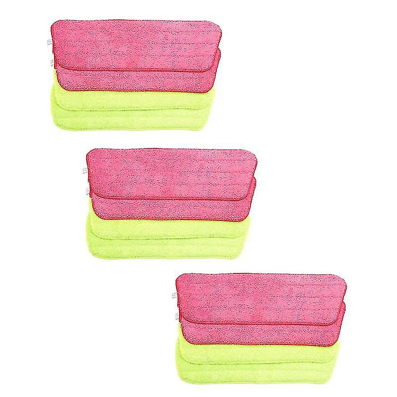 12pcs Spray Mop Replacement Pads Washable Refill Microfiber Wet/dry Cleaning Use Reusable, Cleaning