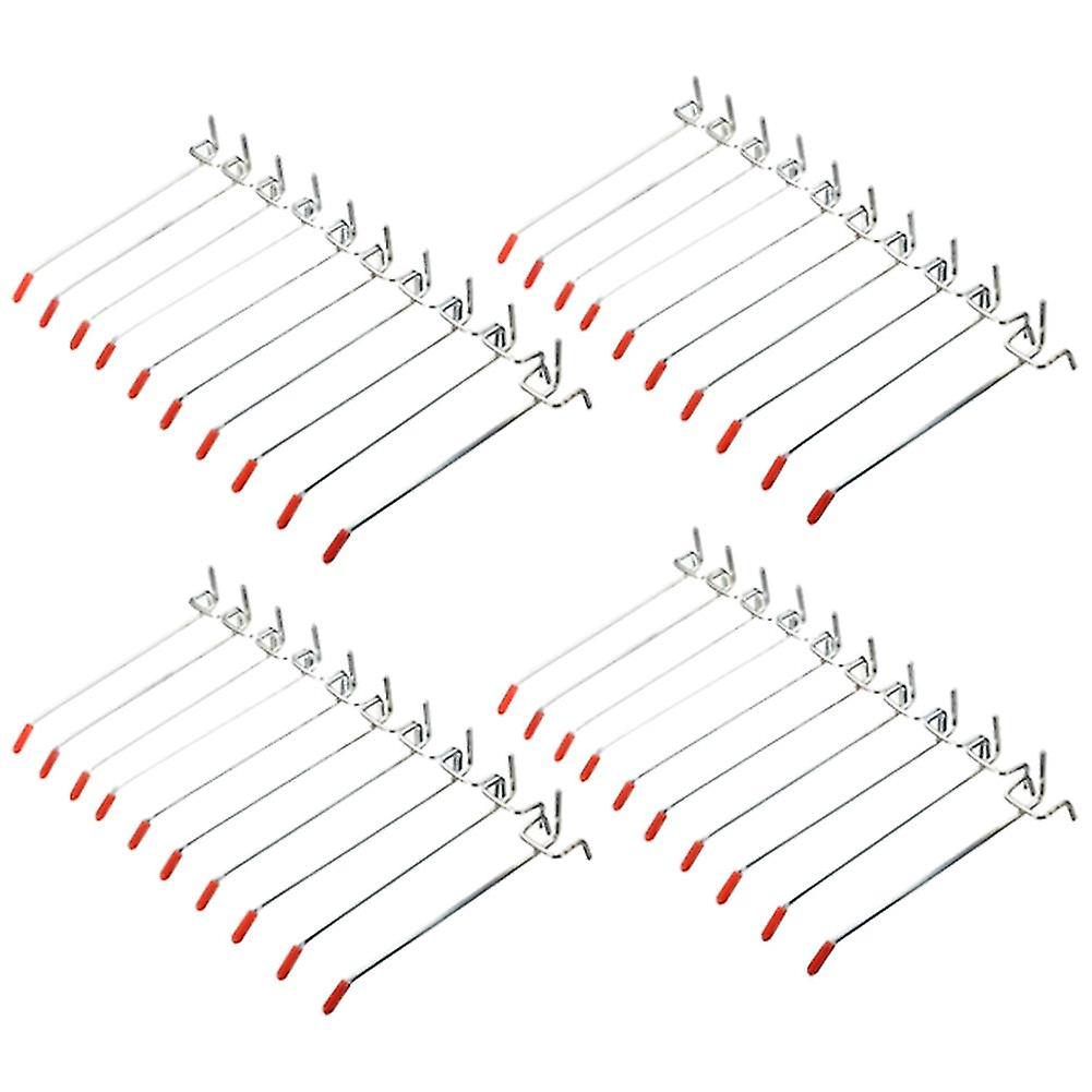 40pcs Single Pegboard Hooks 150mm Board Slat Display Peg Fits 25mm