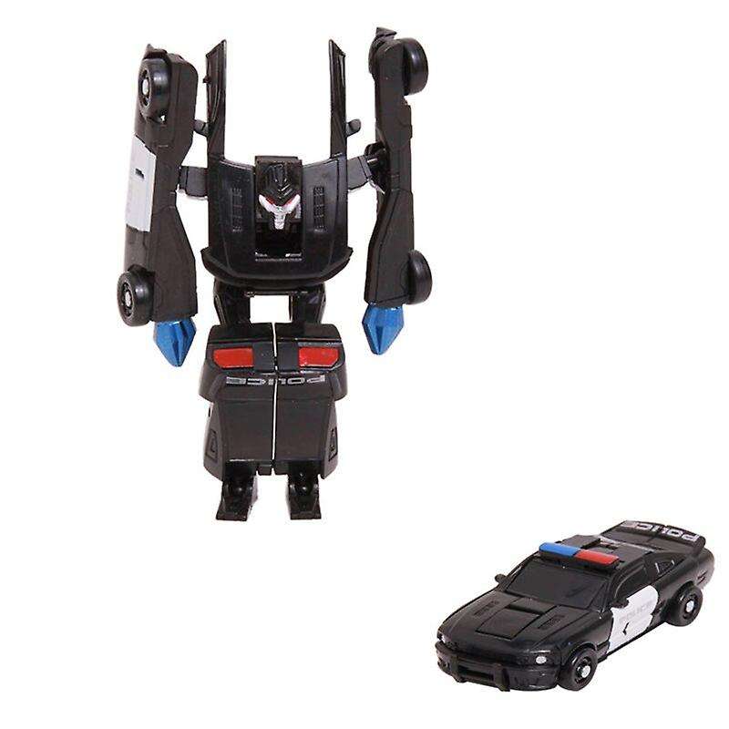 8cm التحول روبوت لعبة سيارة بلاستيكية عبس شخصيات العمل نموذج الأطفال التعليمية ألعاب هدية - شخصيات العمل