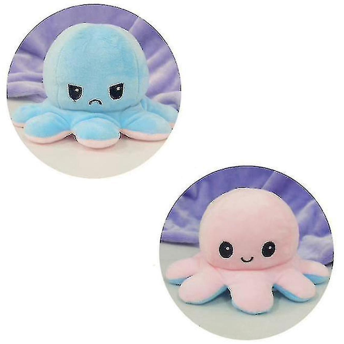 Blue Plush Reversible Octopus