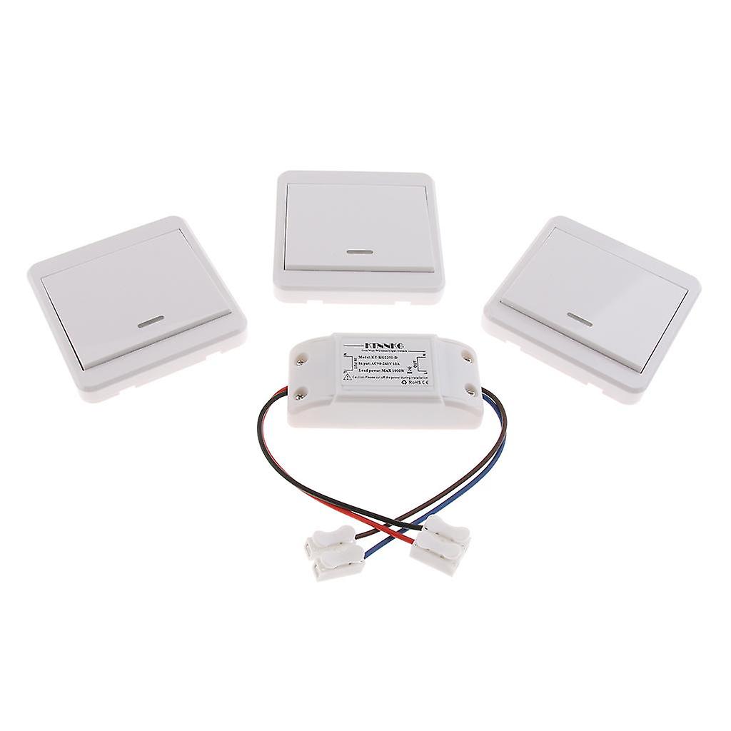 Interrupteur de lumières de maison intelligente Télécommande sans fil Lampe Ampoule LED 433Mhz