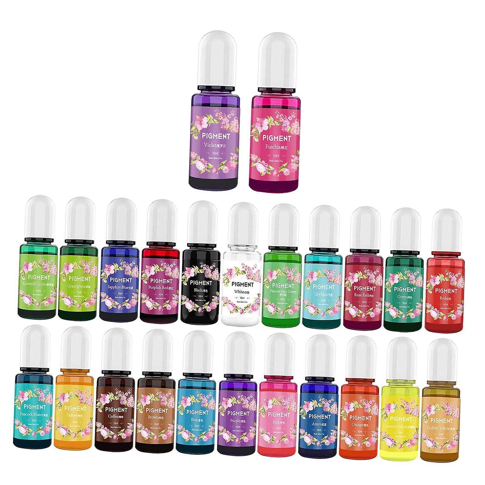 Epoxy Resin Color Dye Colorant Resin 10ml Each Epoxy Resin Pigment Liquid 24 Color