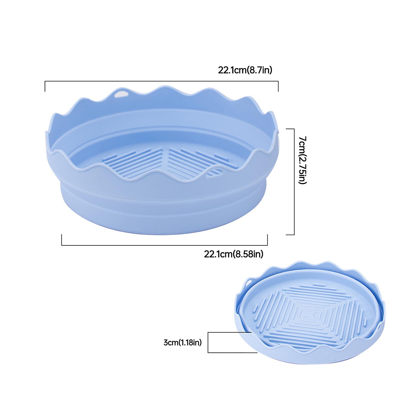 Silikoniset ilmakeittimen vuoraukset Potin taitettava lämmönkestävä ja elintarviketurvallinen matto