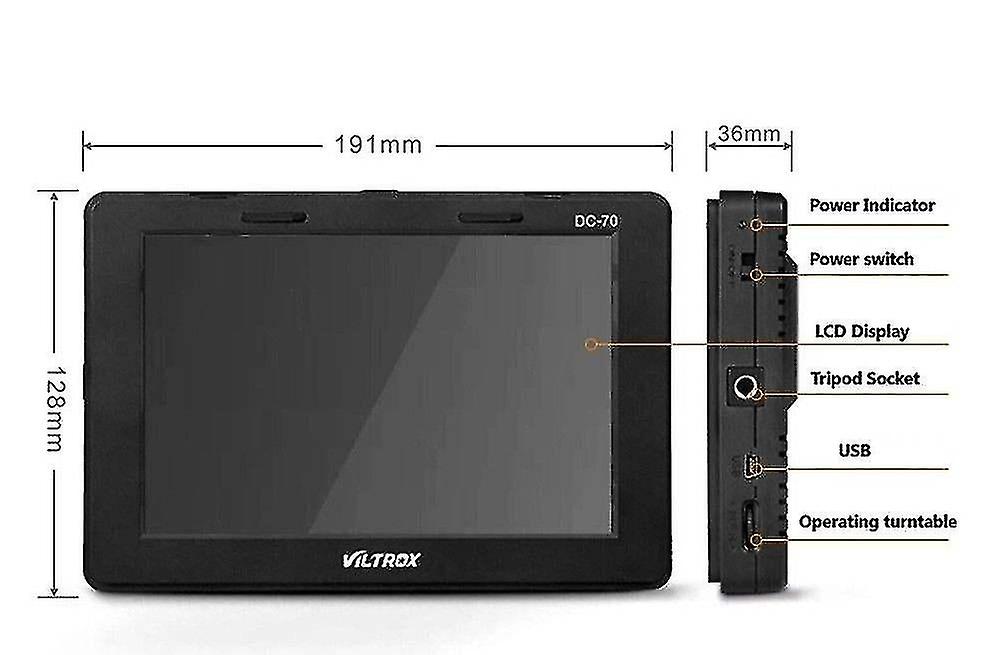 7" 4K Field Monitor Kit, Camera Monitor With Hdmi Output Focus Peaking Assist Video Monitor With Sun