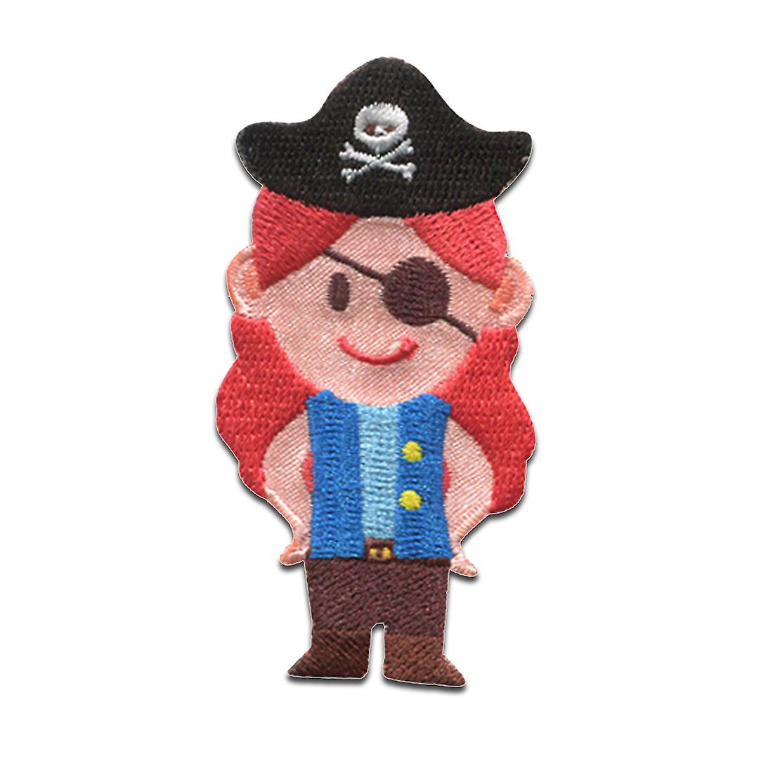 Patch / Iron-on Patch - Pirate Captain Skull Beach - Iron On Patches
