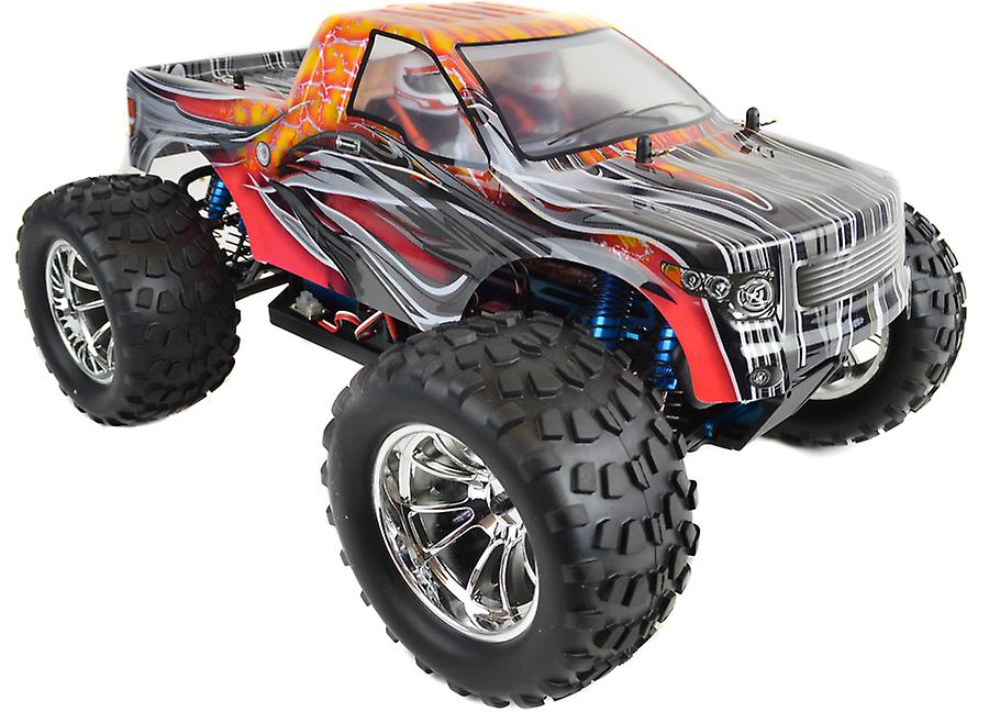 HSP Electric RC Truck - PRO Brushless Version - Orange Flame Pick Up