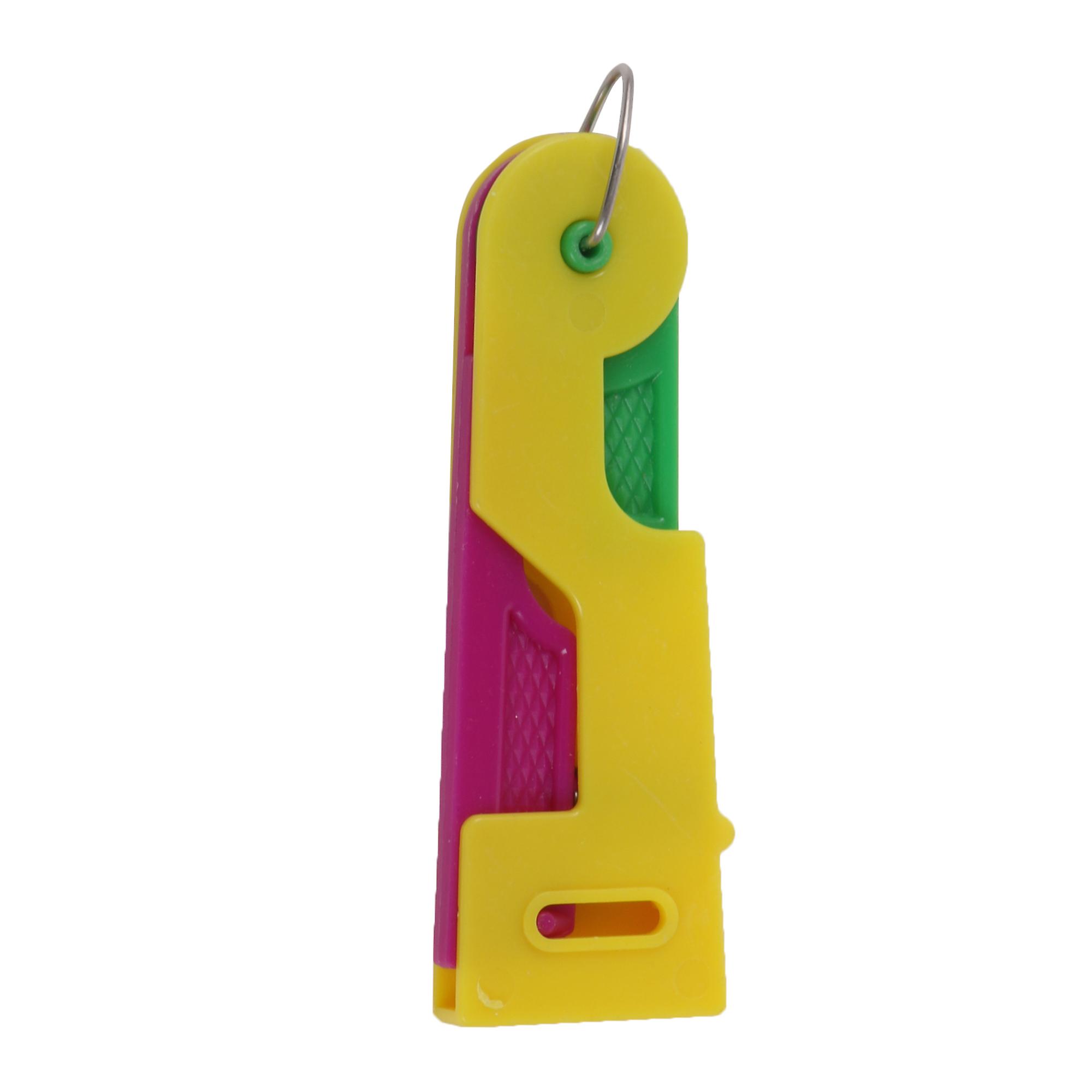 2.62 x 0.91Inch Automatic Threader Device for Handmade Craft Tool Yellow