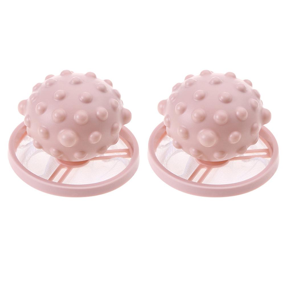 2pcs Washing Machine Hair Filter Mesh Filter Bag Hair Removal Device Cleaning Ball Net Pouch Household