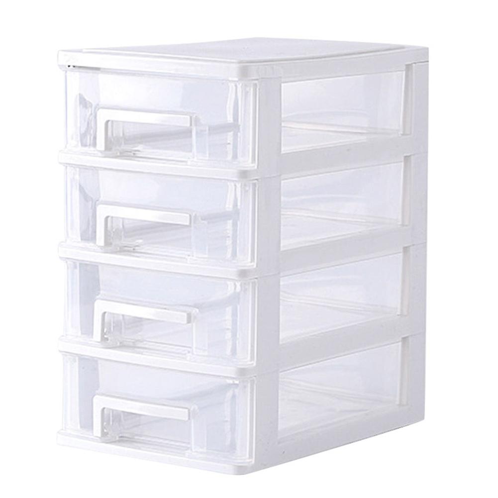 Plastic Desktop Drawer Transparent Sundries Small Objects Storage Case Organizer